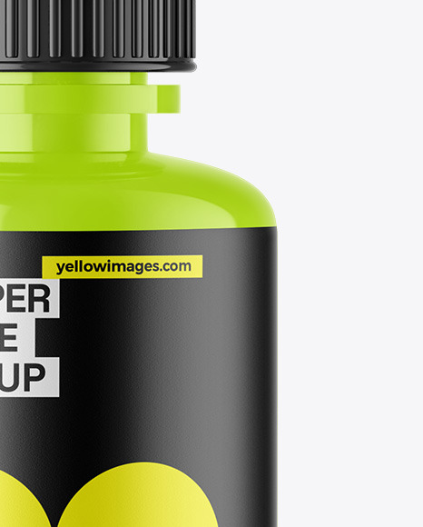 Glossy Dropper Bottle Mockup