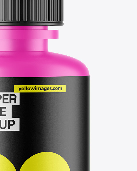 Matte Dropper Bottle Mockup