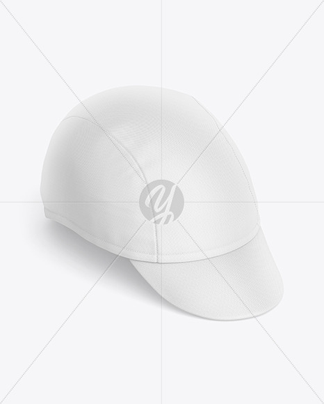 Cycling Cap Mockup - Half Side View