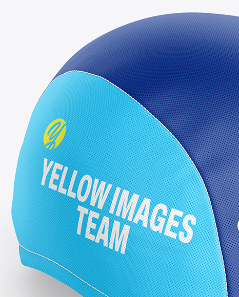 Cycling Cap Mockup - Half Side View