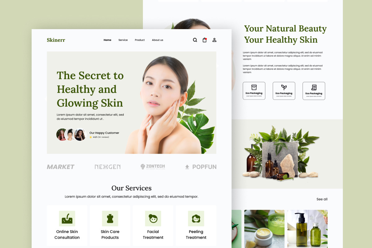Skinerr - Skincare Landing Page V1 Skinerr - Skincare Landing Page V1