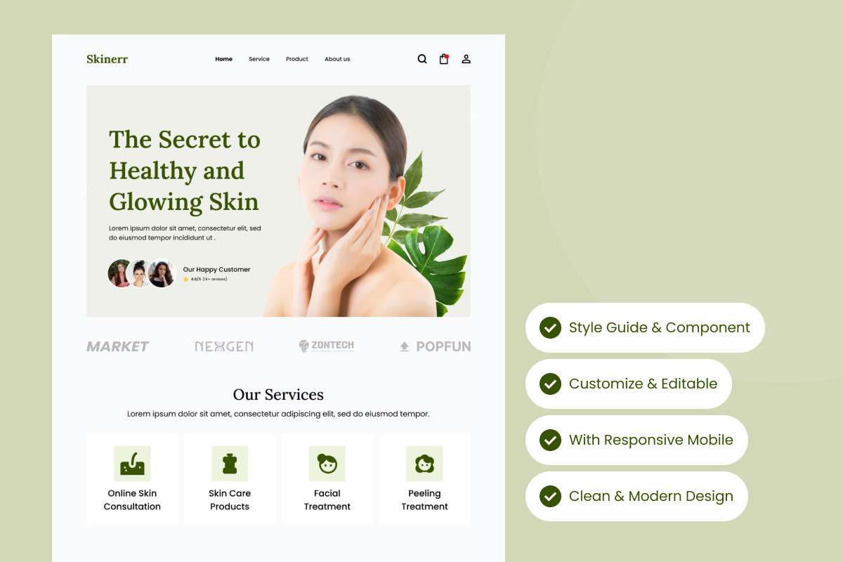Skinerr - Skincare Landing Page V1 Skinerr - Skincare Landing Page V1