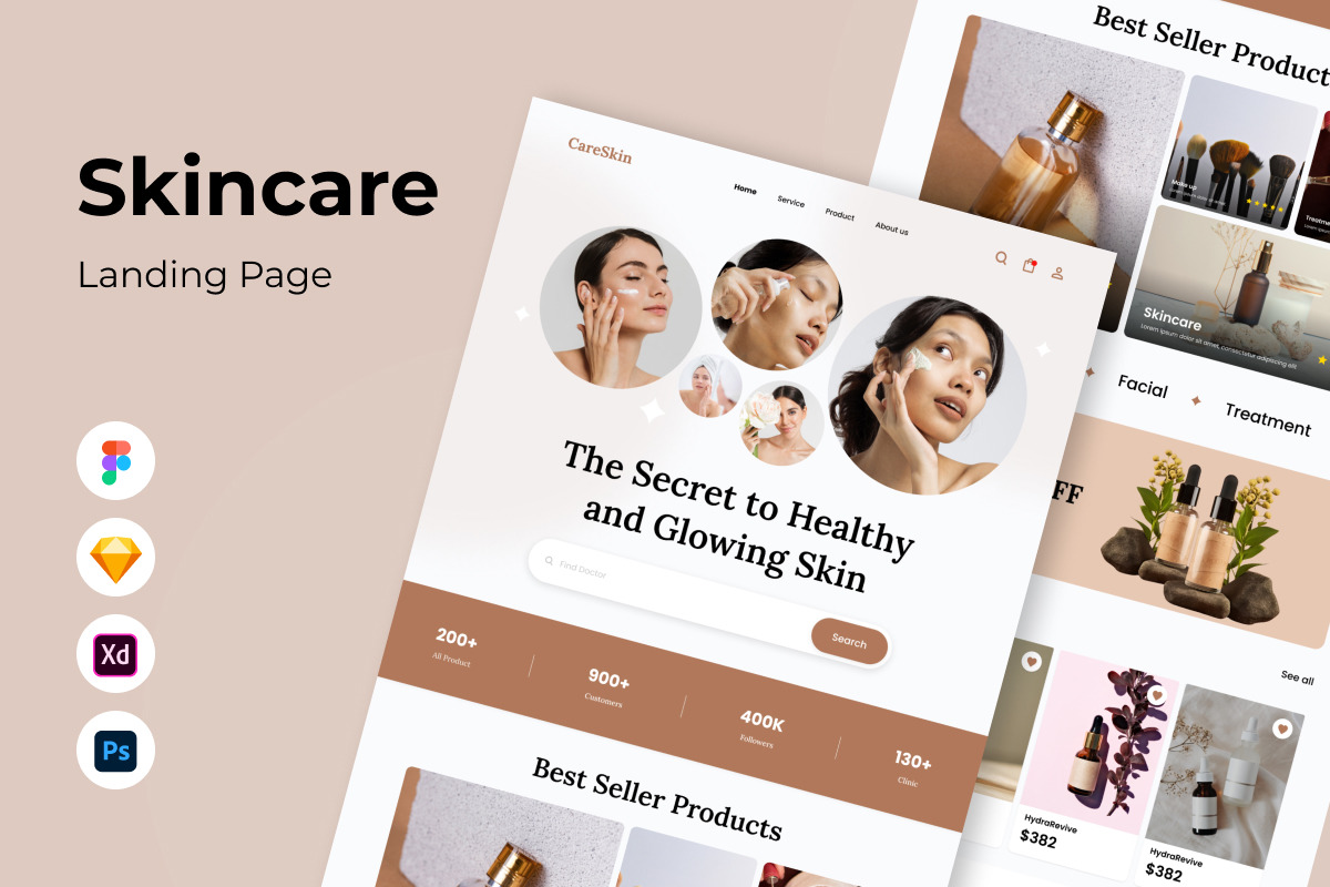 CareSkin - Skincare Landing Page V2 CareSkin - Skincare Landing Page V2