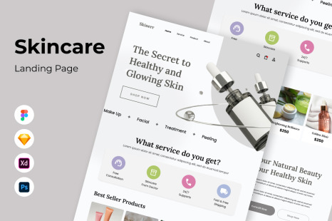 SkinBeauty - Skincare Landing Page V1 - Skin