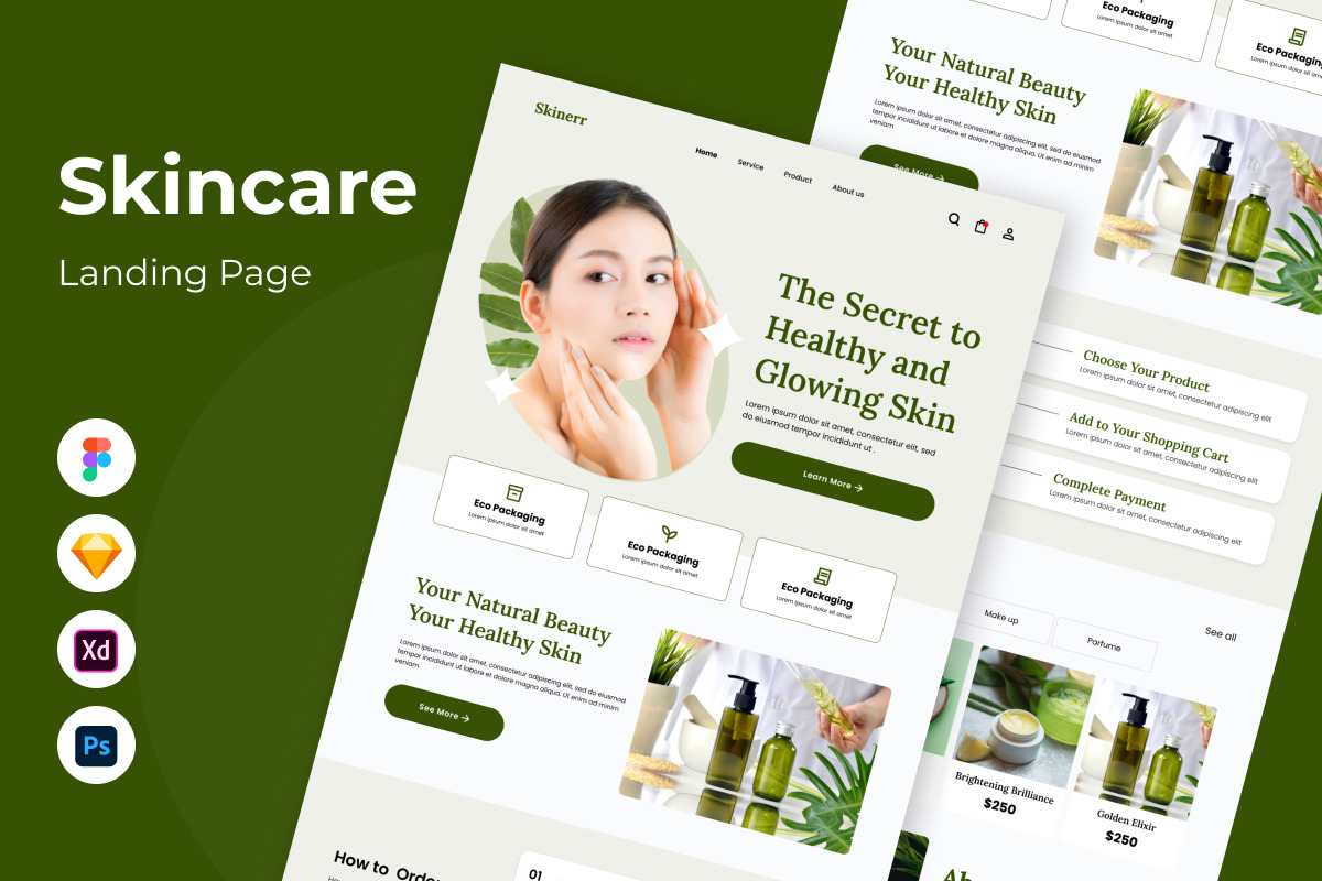 Skinerr - Skincare Landing Page V2