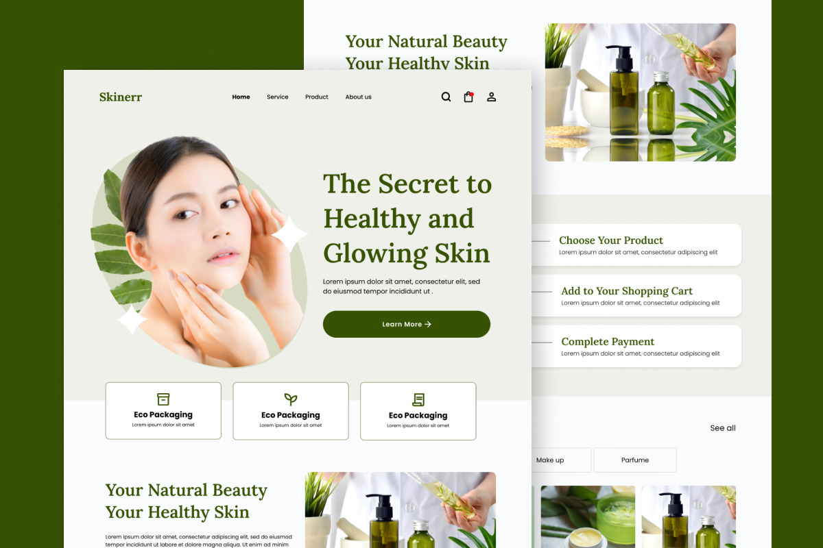 Skinerr - Skincare Landing Page V2