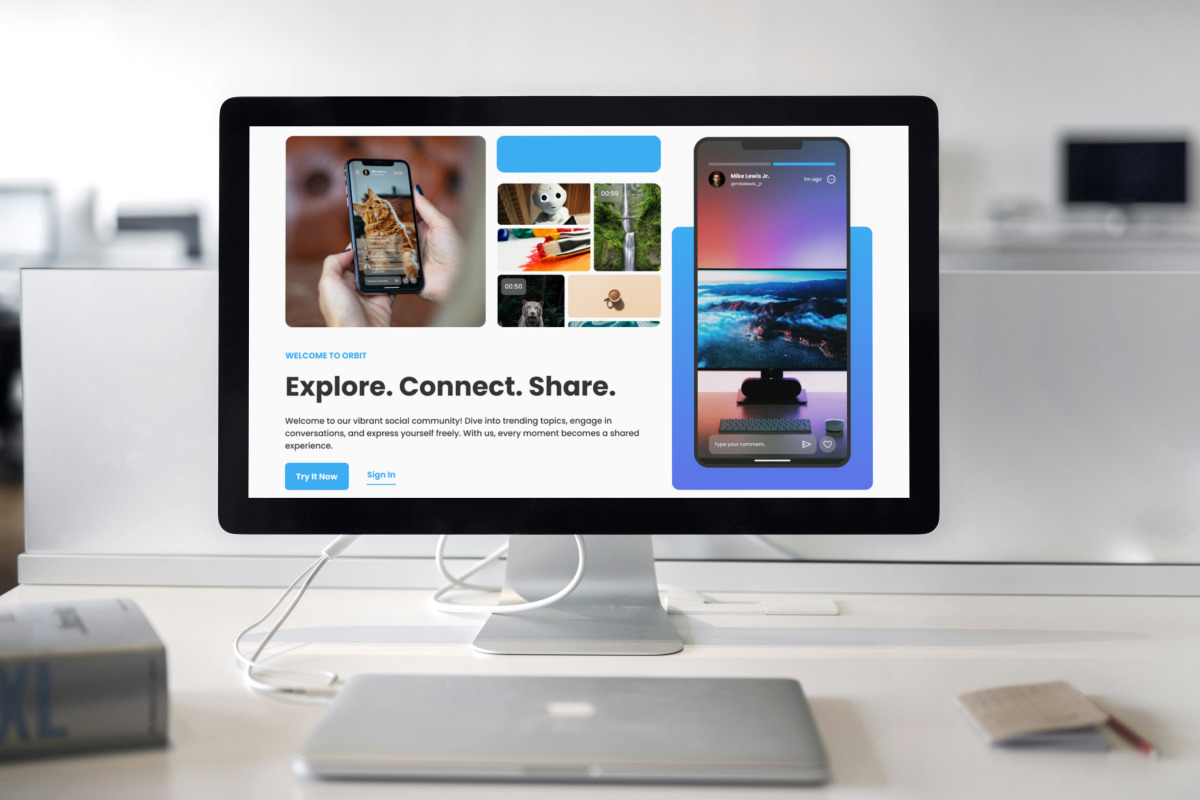 Orbit - Social Media Landing Page V1