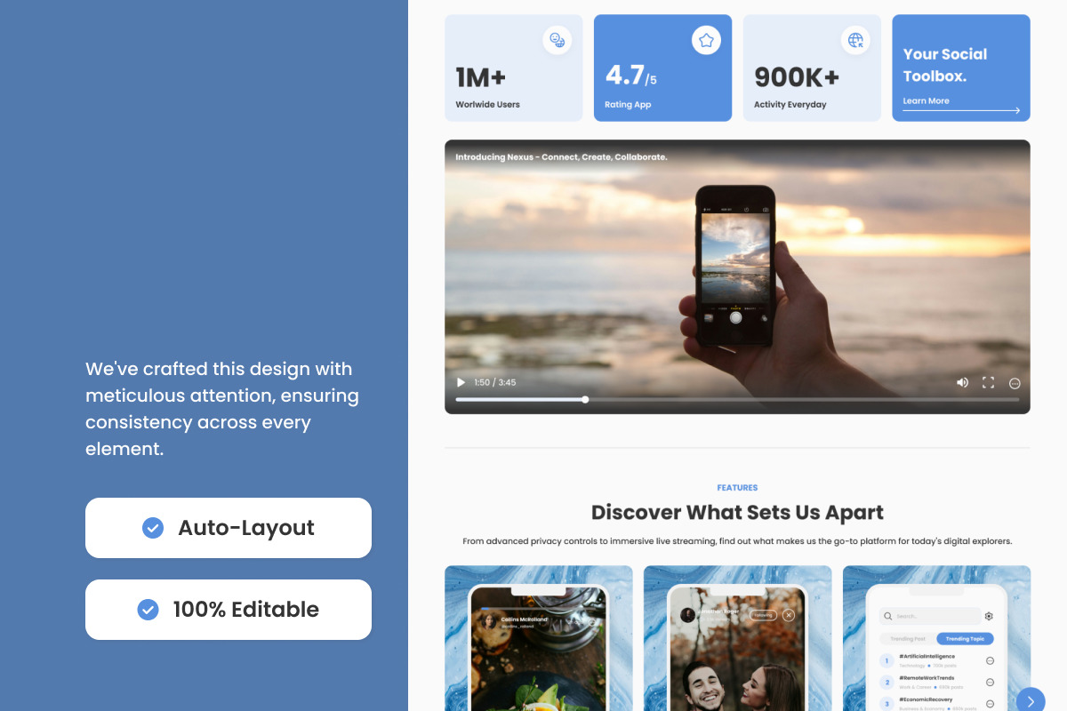 Nexus - Social Media Landing Page V1 Nexus - Social Media Landing Page V1