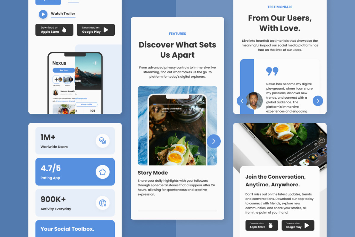 Nexus - Social Media Landing Page V1 Nexus - Social Media Landing Page V1