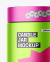 Matte Metallic Candle Jar Mockup