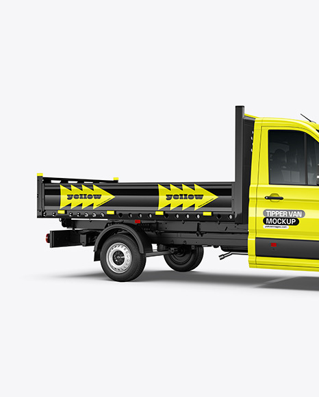 Tipper Van Mockup - Side View