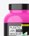 Glossy Protein Jar Mockup