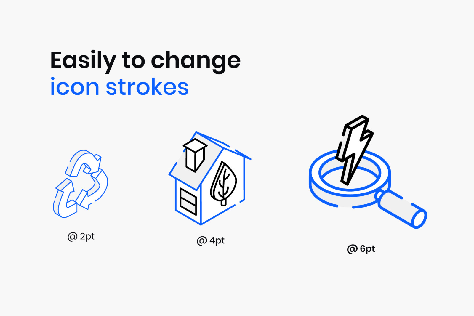 Isometric Outline Icons