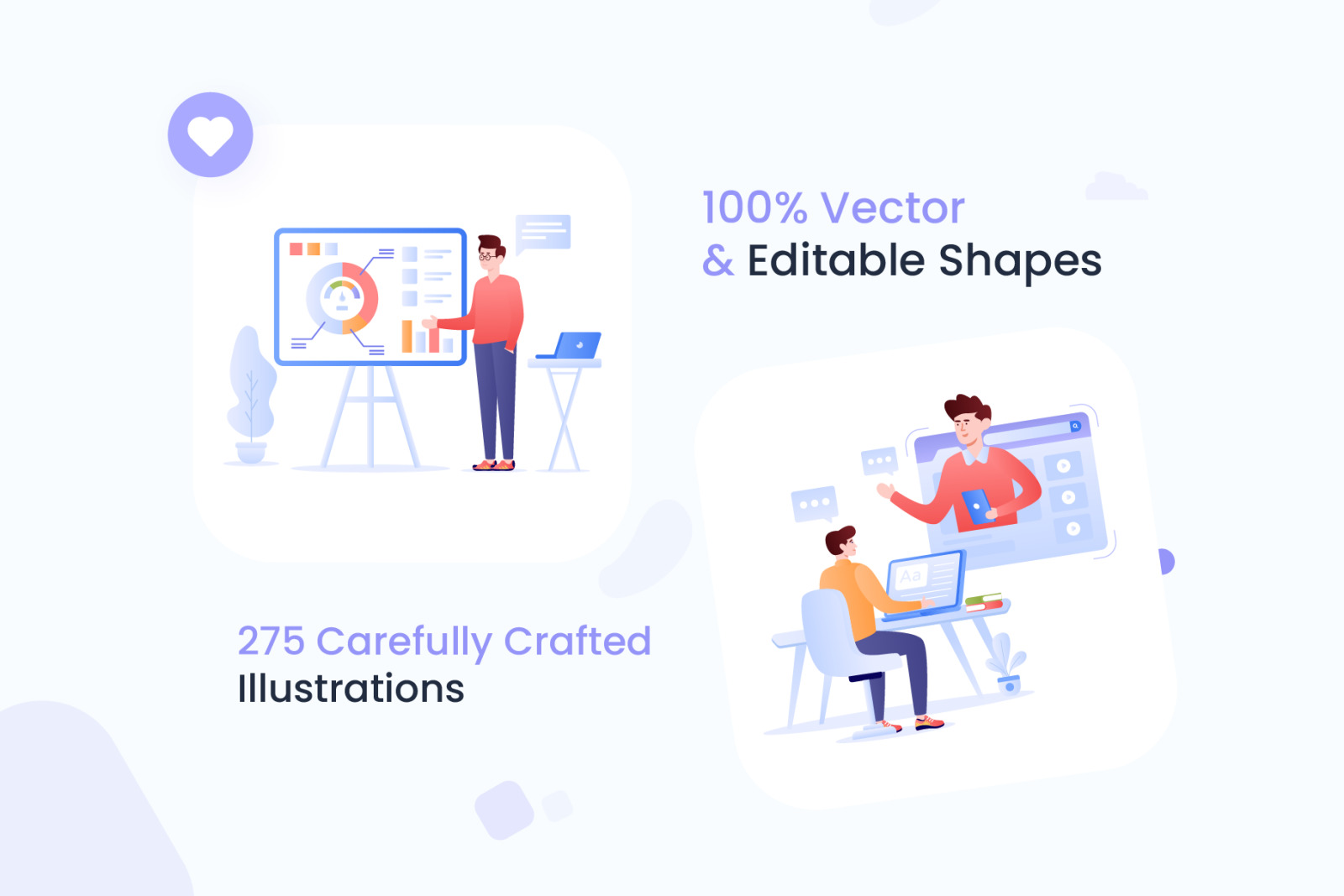 Flat Website Illustrations