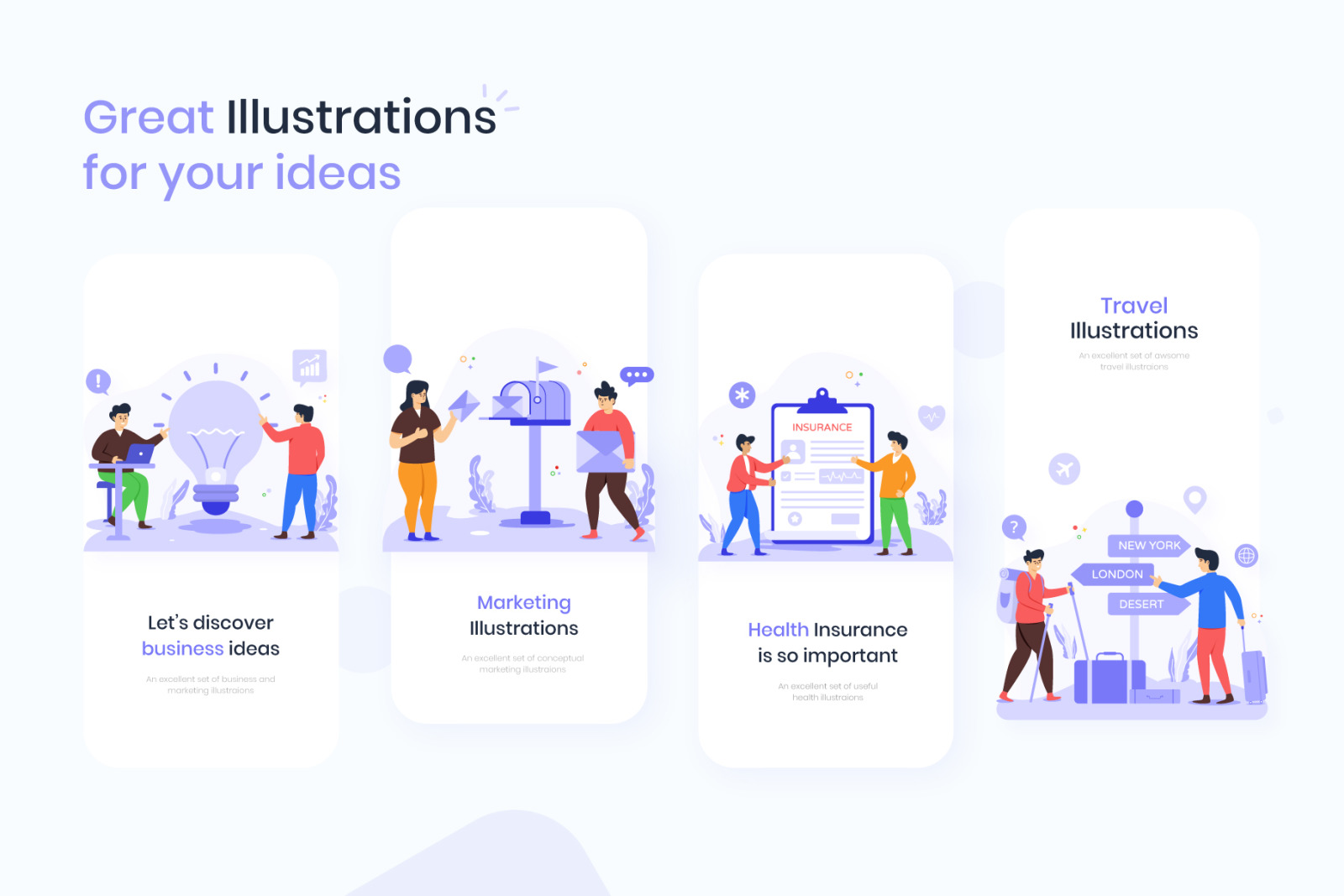 Flat Illustrations Pack