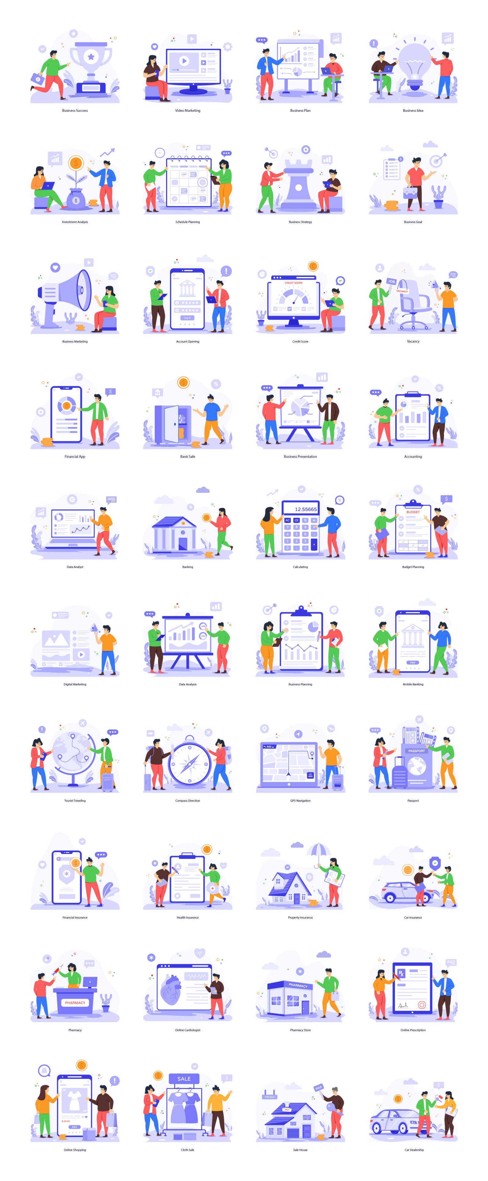 Flat Illustrations Pack Flat Illustrations Pack