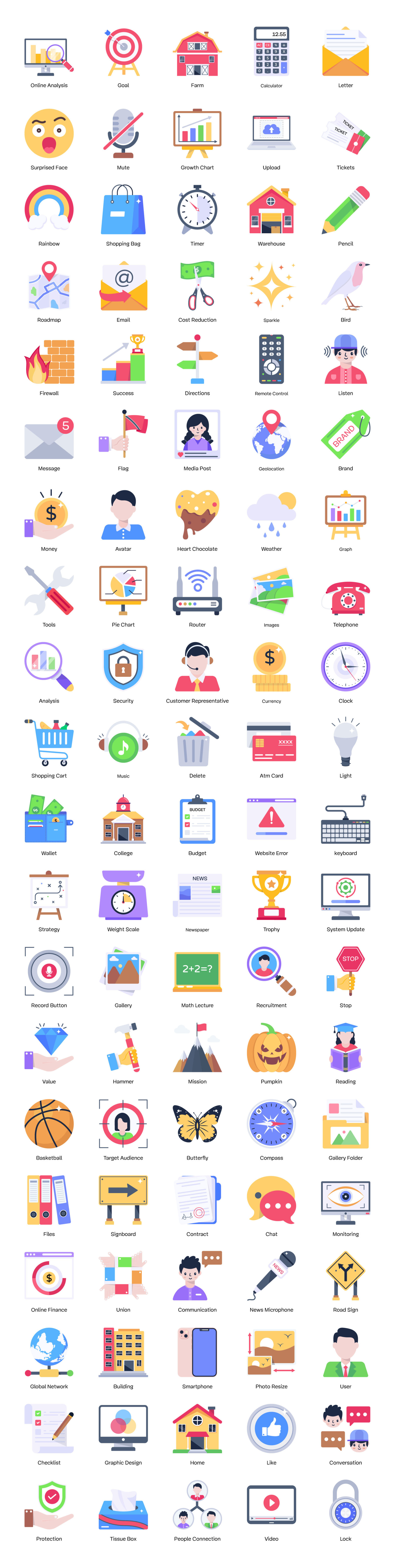 Flat Conceptual Icons