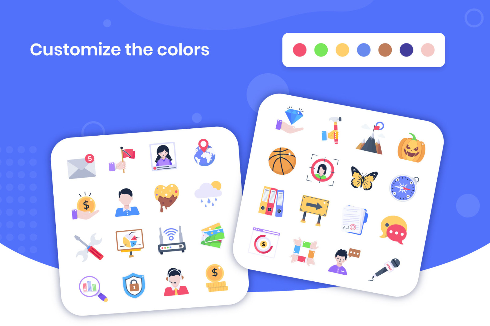 Flat Conceptual Icons