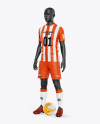 Soccer Kit w/ Mannequin Mockup - Half Side View