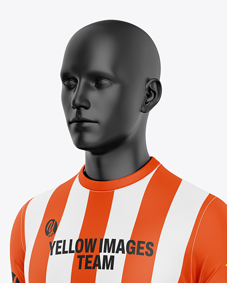 Soccer Kit w/ Mannequin Mockup - Half Side View