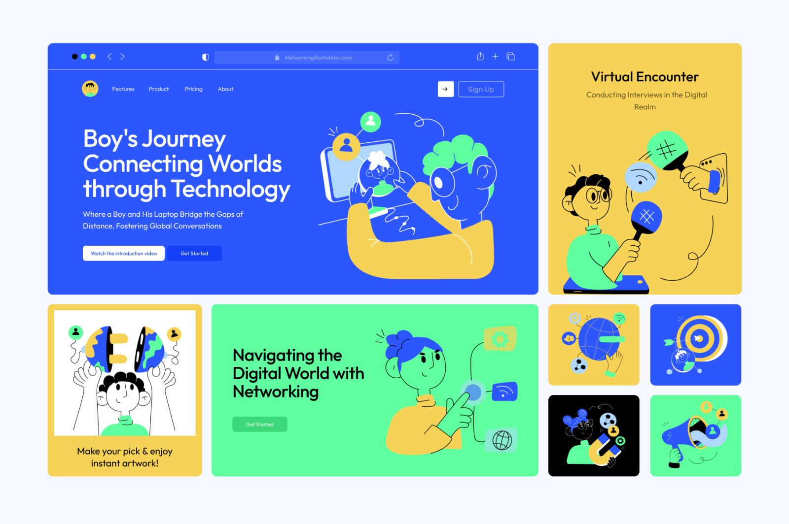 Animated Networking illustrations