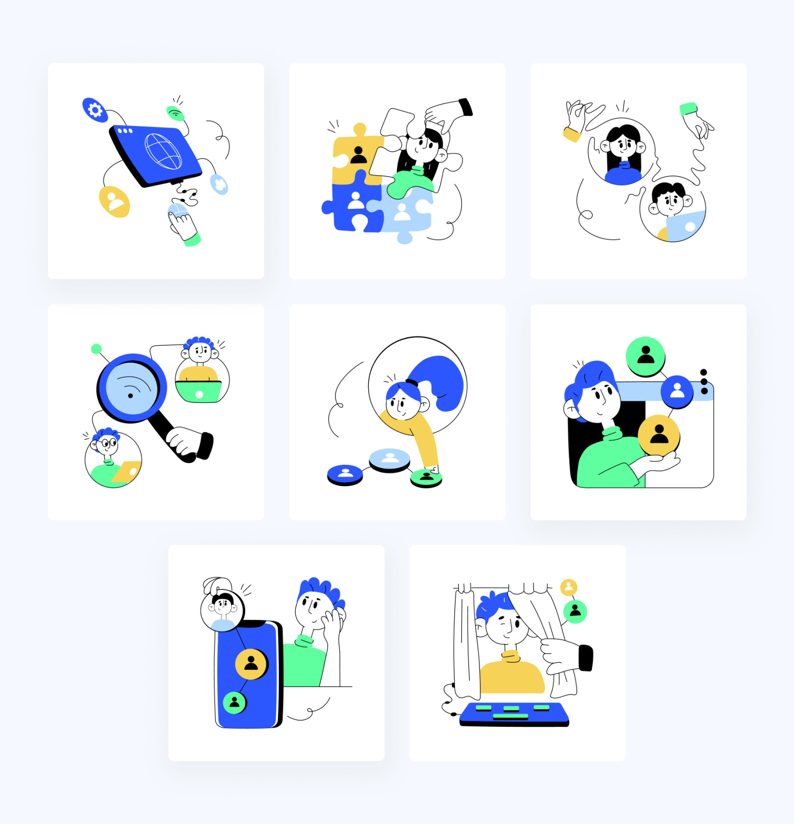 Animated Networking illustrations