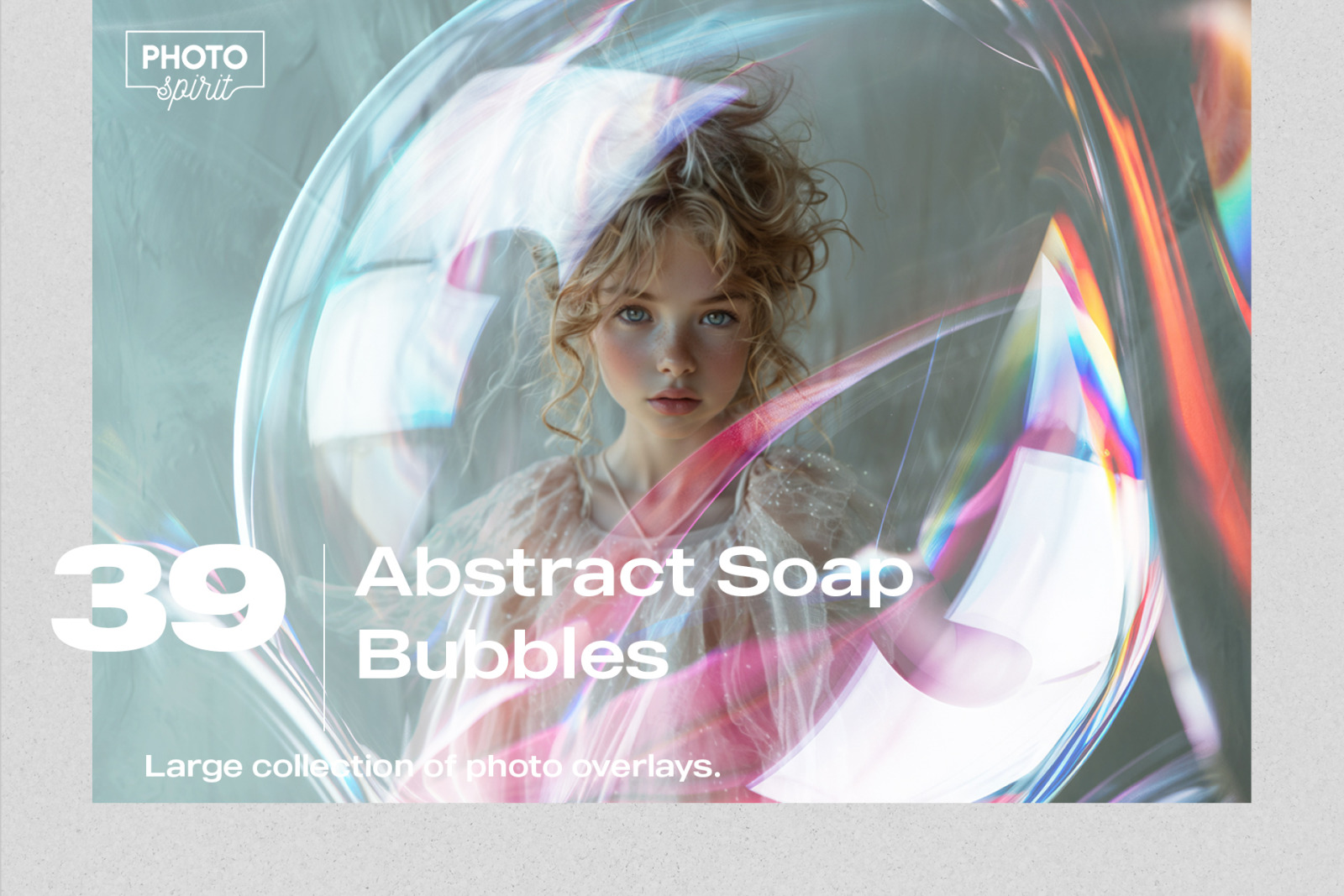 39 Abstract Soap Bubbles Effect Photo Overlays