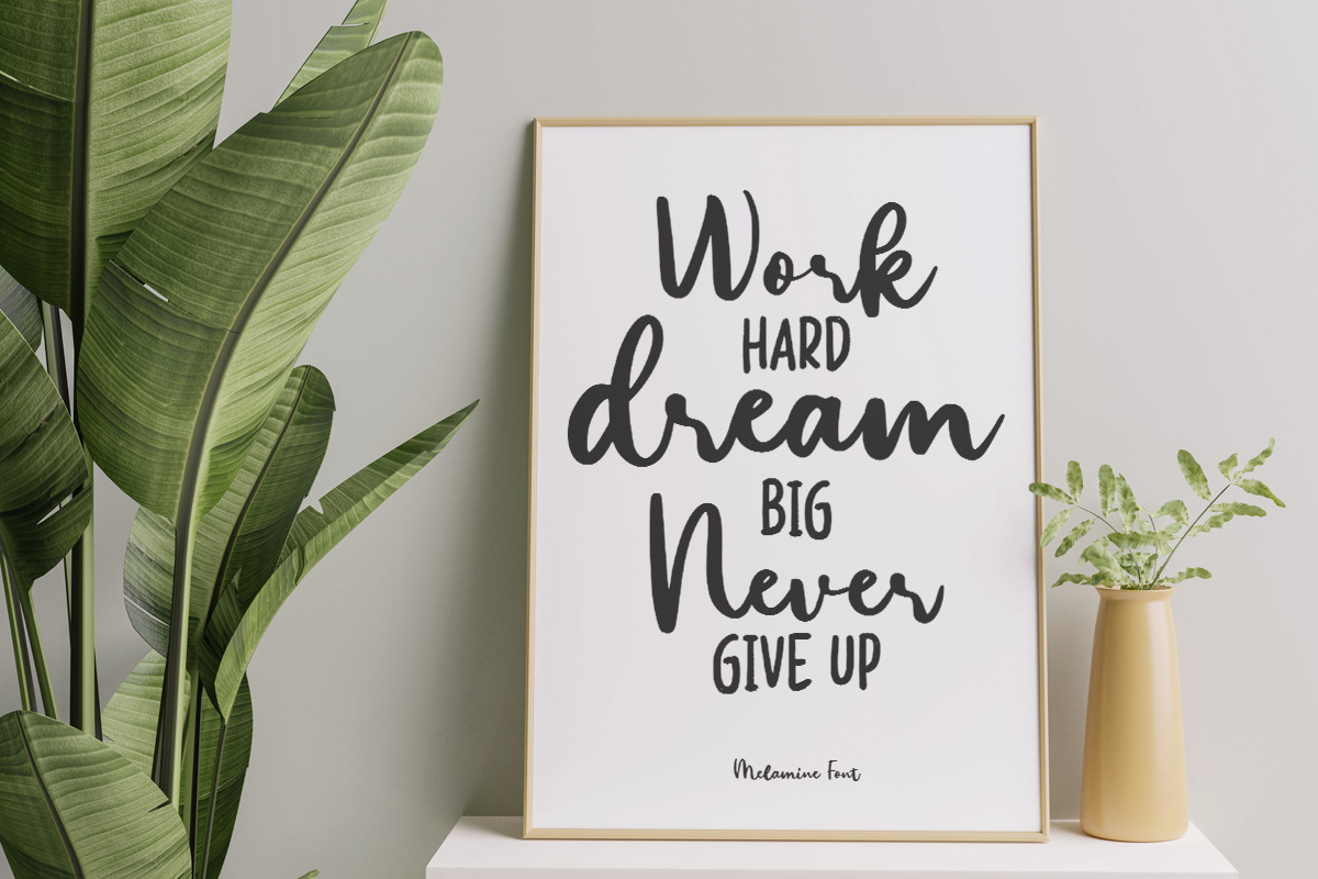Melamine – Feminine Handwritten Font Melamine – Feminine Handwritten Font
