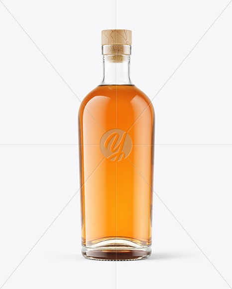 Glass Whisky Bottle Mockup