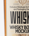 Glass Whisky Bottle Mockup