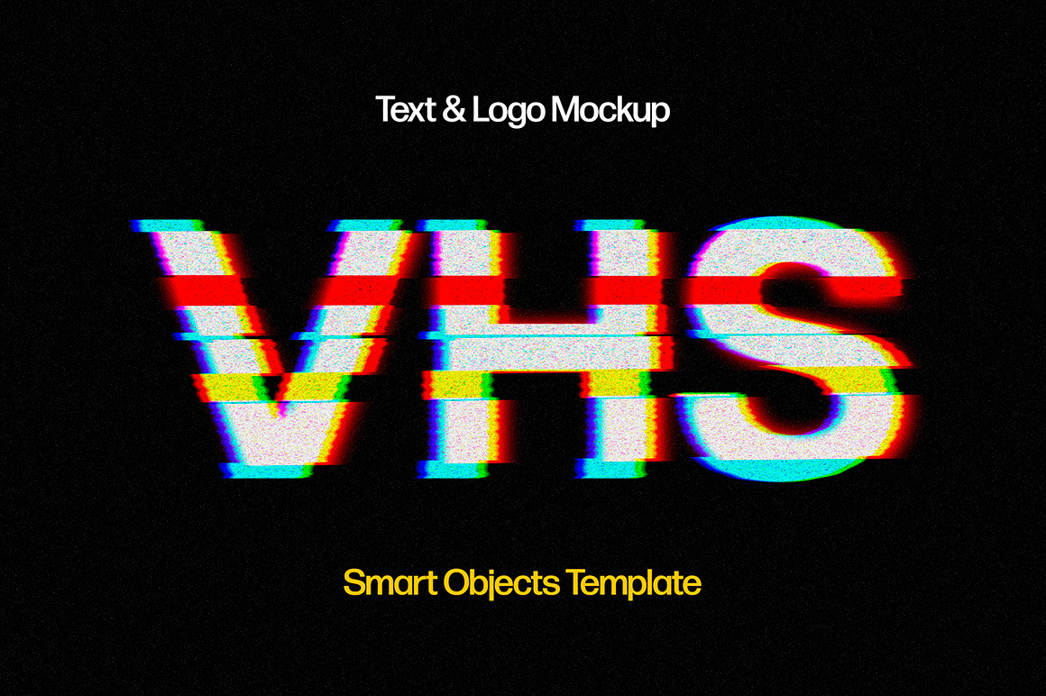 VHS Error Glitch Text Effect