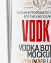 Glass Vodka Bottle Mockup