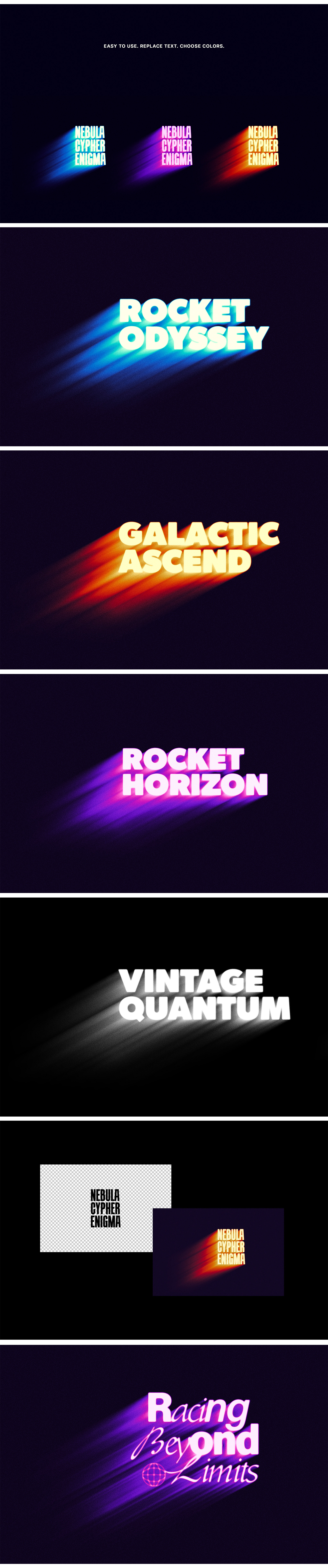 Aspiring Motion Blur Text & Graphic Effect Aspiring Motion Blur Text & Graphic Effect
