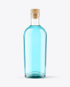 Glass Dry Gin Bottle Mockup