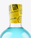 Glass Dry Gin Bottle Mockup