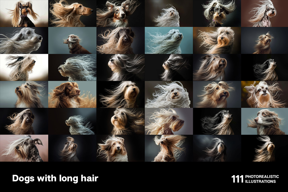Dogs with long hair Dogs with long hair
