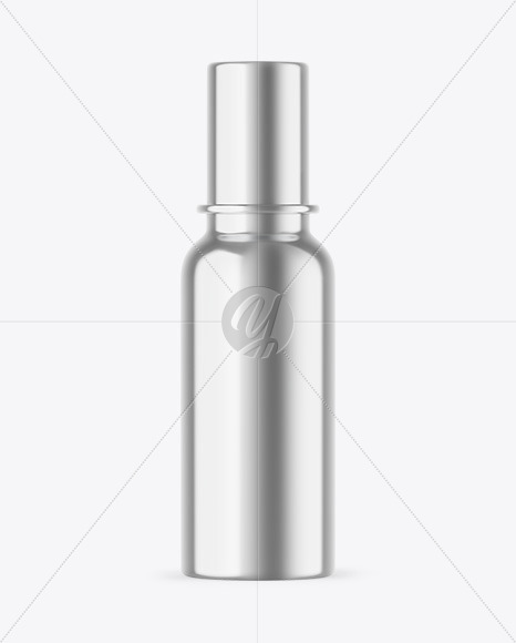 Metallic Cosmetic Bottle Mockup