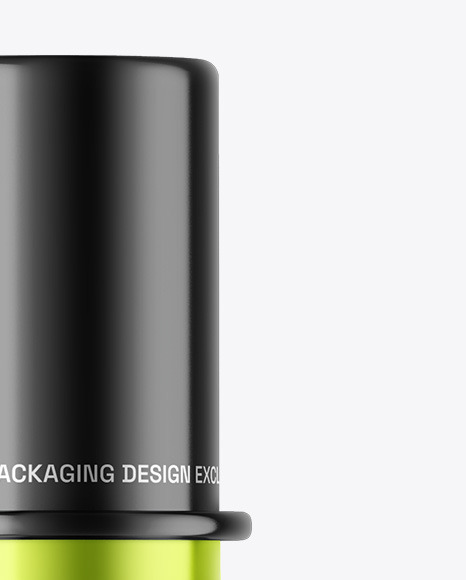 Metallic Cosmetic Bottle Mockup