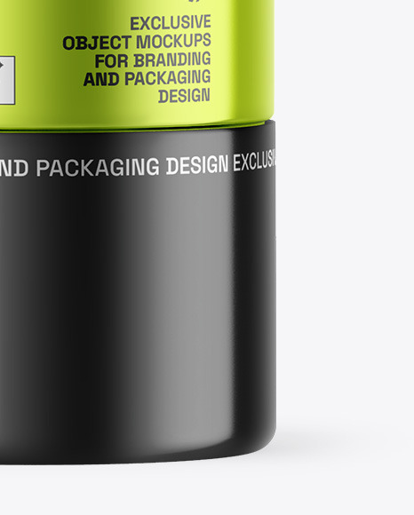 Metallic Cosmetic Bottle Mockup