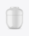 Glossy Insulated Food Jar Mockup