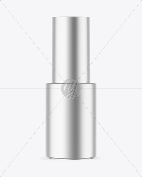 Matte Metallic Nail Polish Bottle Mockup