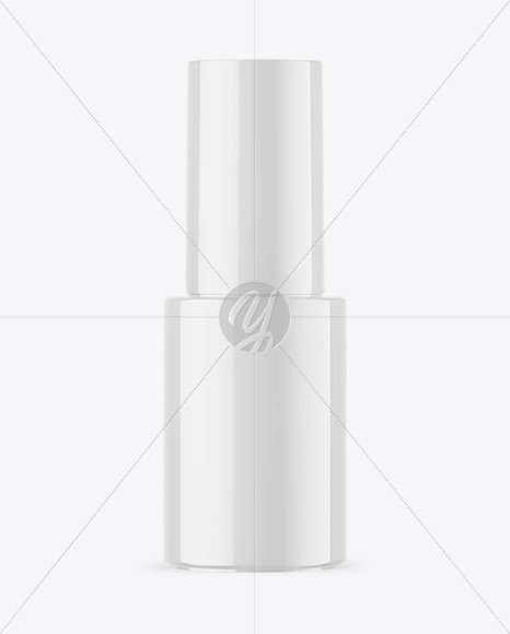 Glossy Nail Polish Bottle Mockup