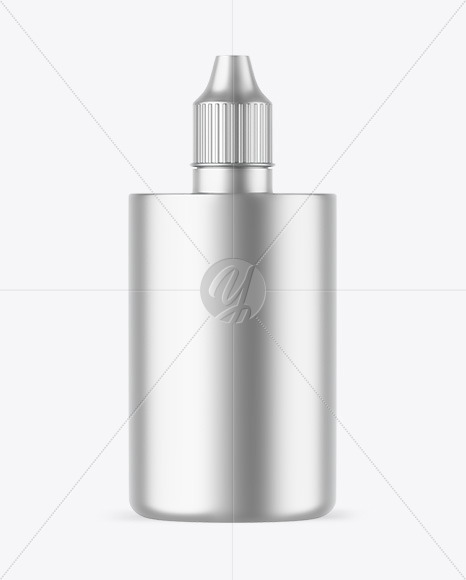 Matte Metallic Dropper Bottle Mockup