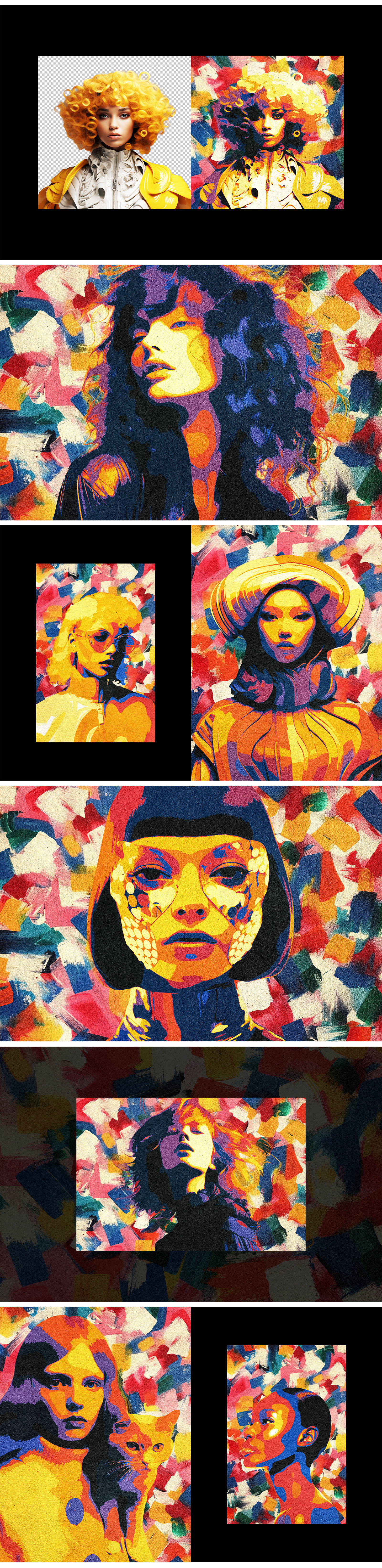 Paint Strokes Photo Effect Paint Strokes Photo Effect