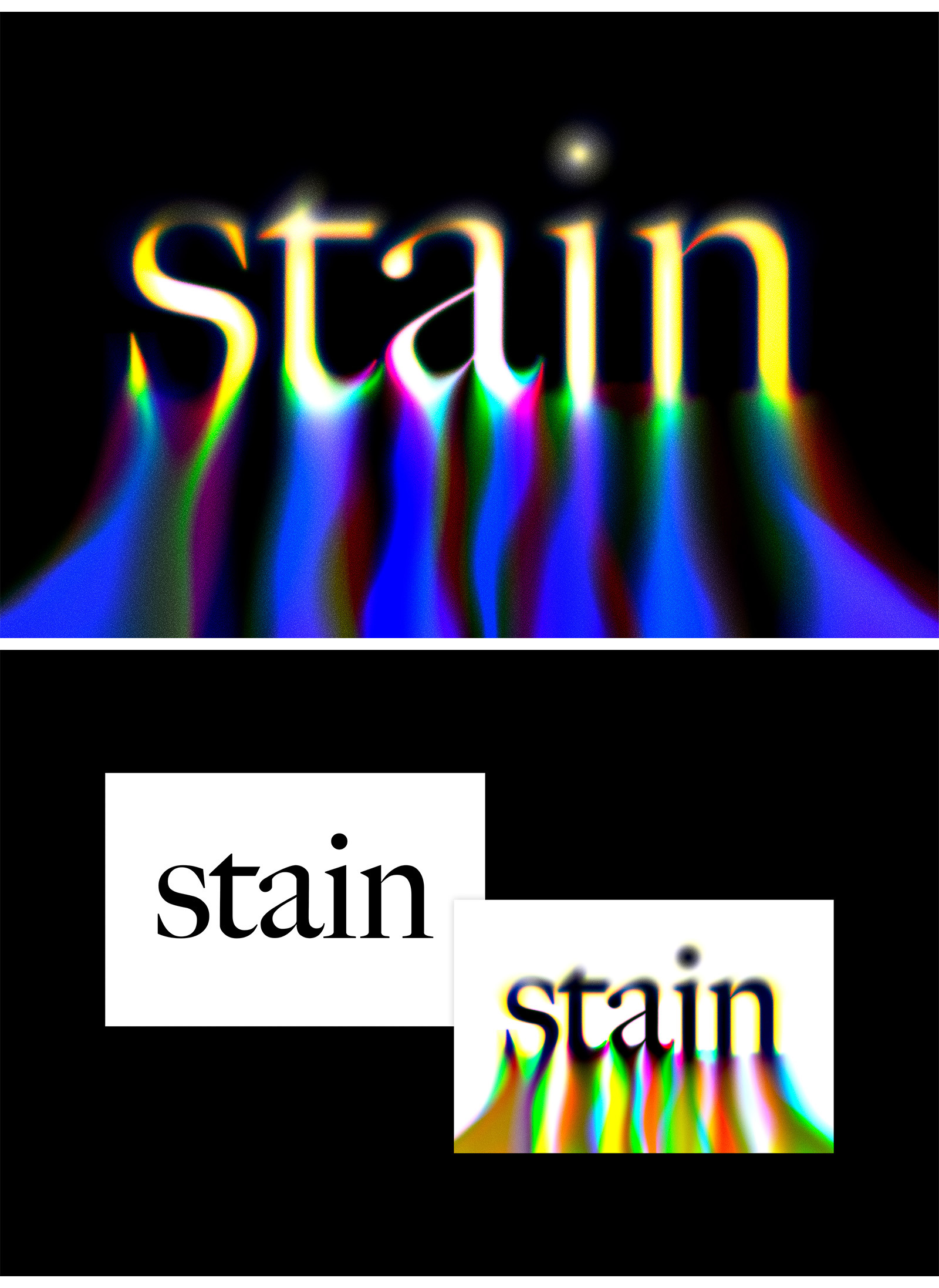 Rainbow Melting Text Effect Rainbow Melting Text Effect