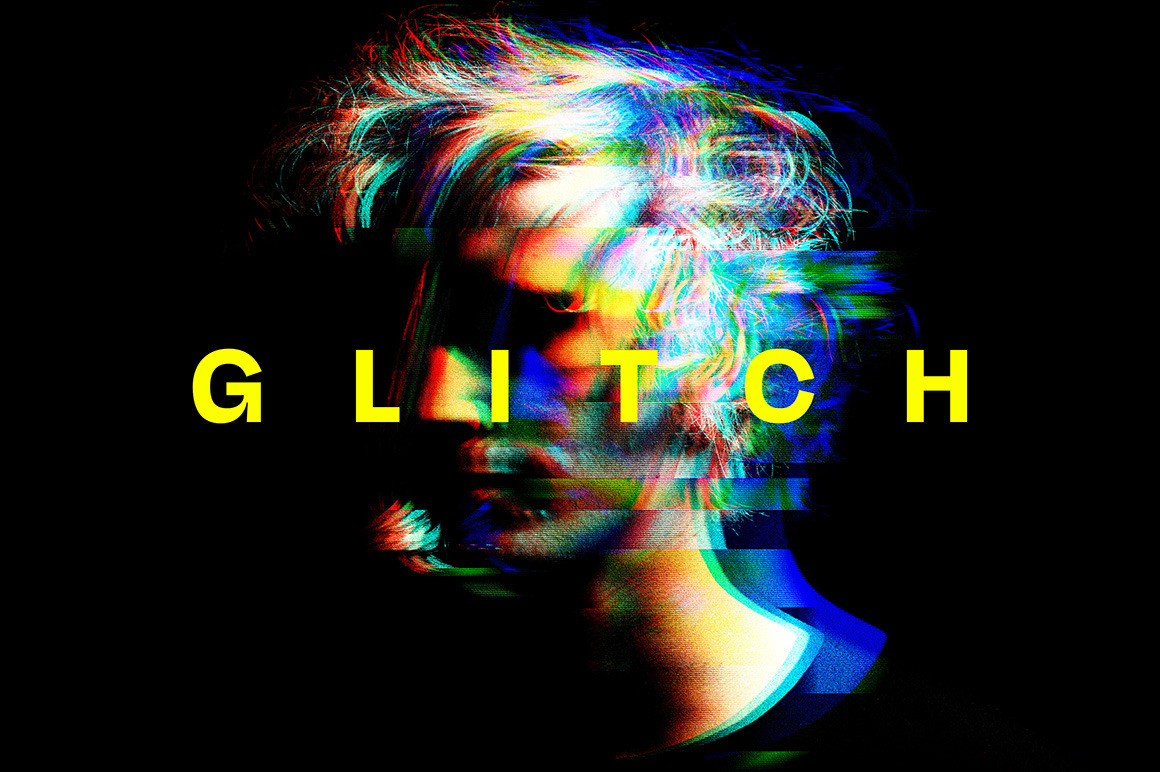 Screen Glitch Distort Photo Effect Screen Glitch Distort Photo Effect