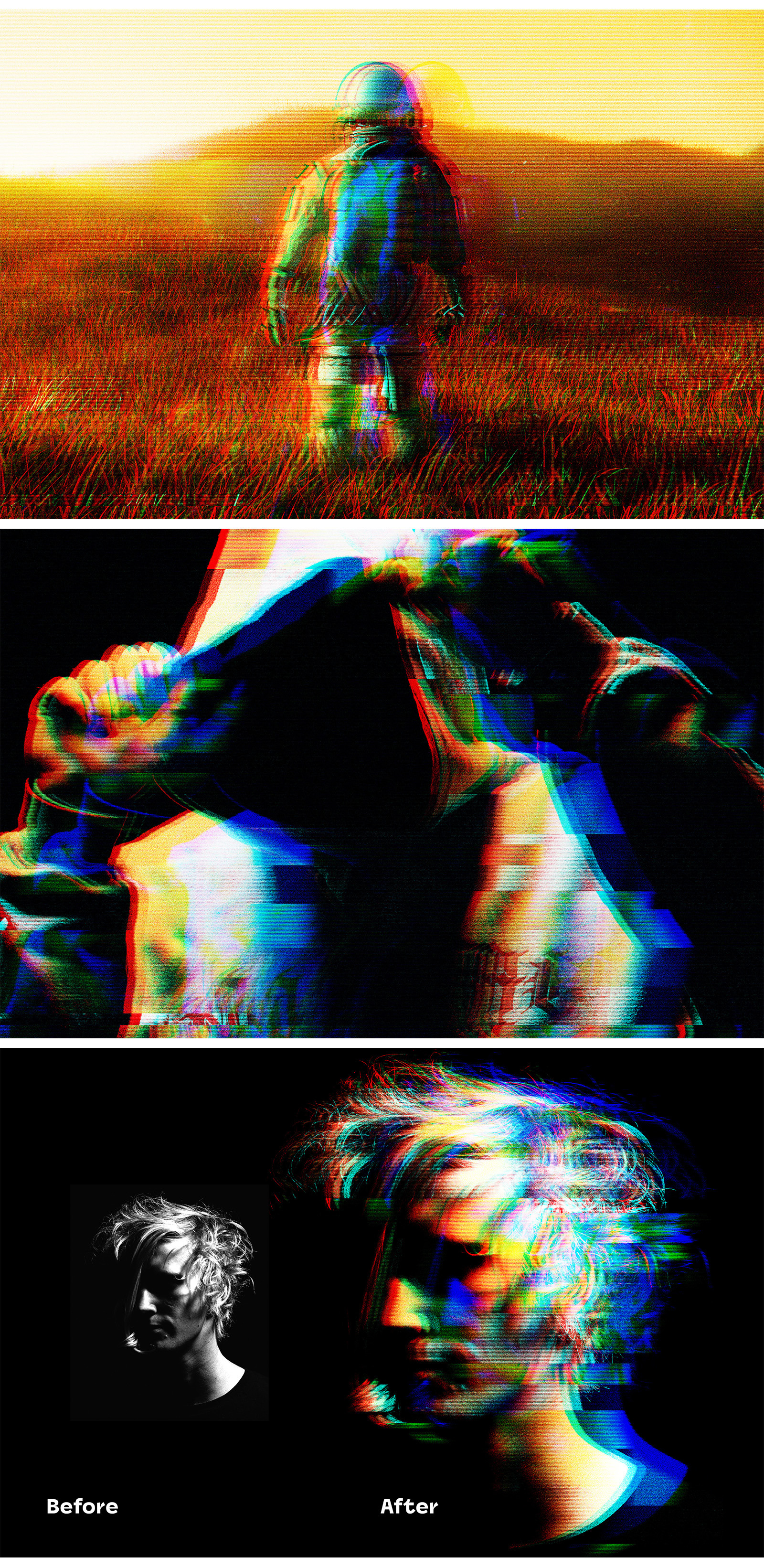 Screen Glitch Distort Photo Effect Screen Glitch Distort Photo Effect