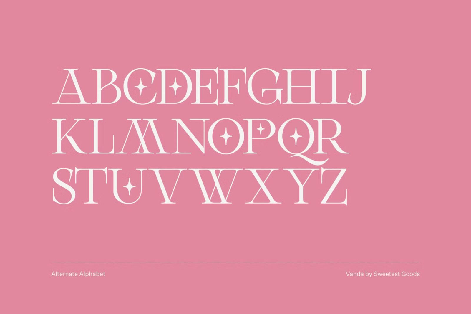 Vanda - Display Font