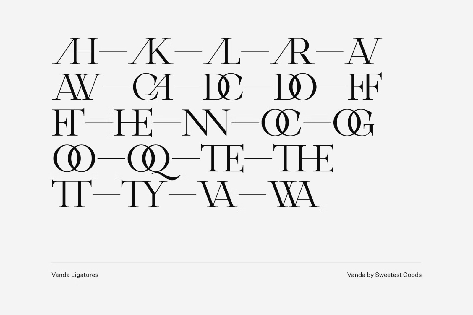Vanda - Display Font Vanda - Display Font