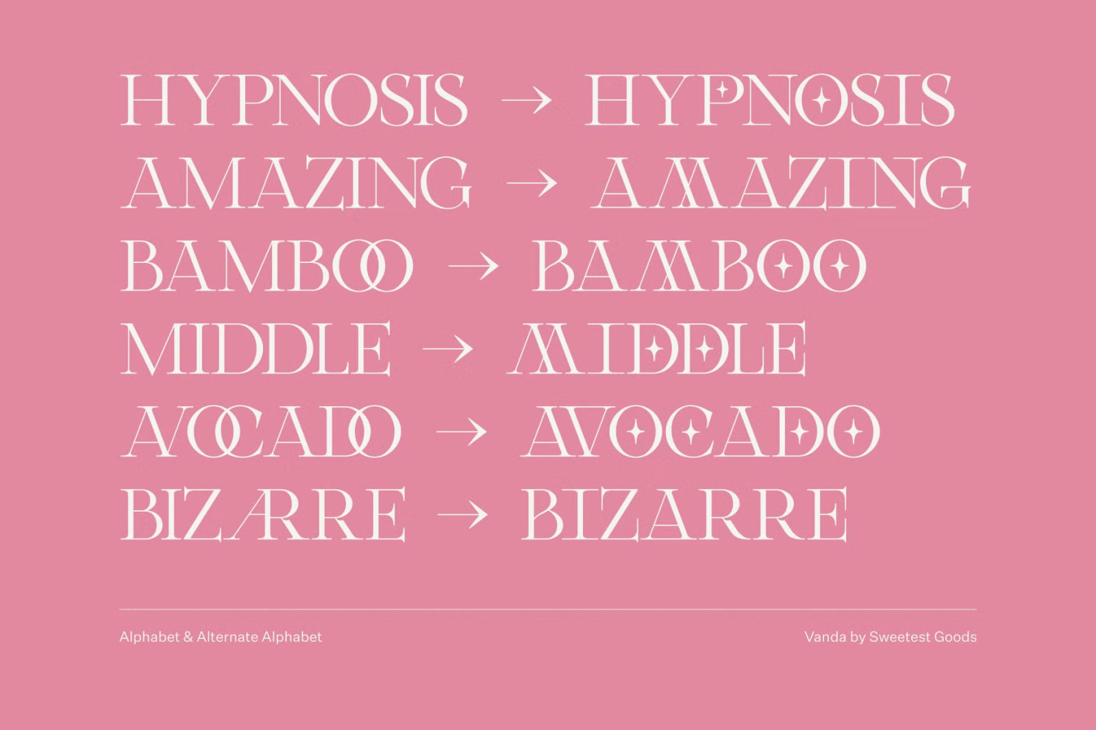 Vanda - Display Font Vanda - Display Font